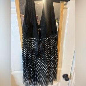 Guess Black and White Polka Dot Dress